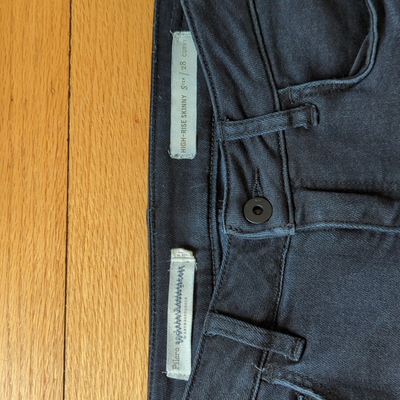 Anthropologie Pilcro High Rise Skinny black jeans size 28 curvy - Picture 4 of 10